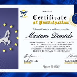 EduLearn AI Training Certification – EU Accredited